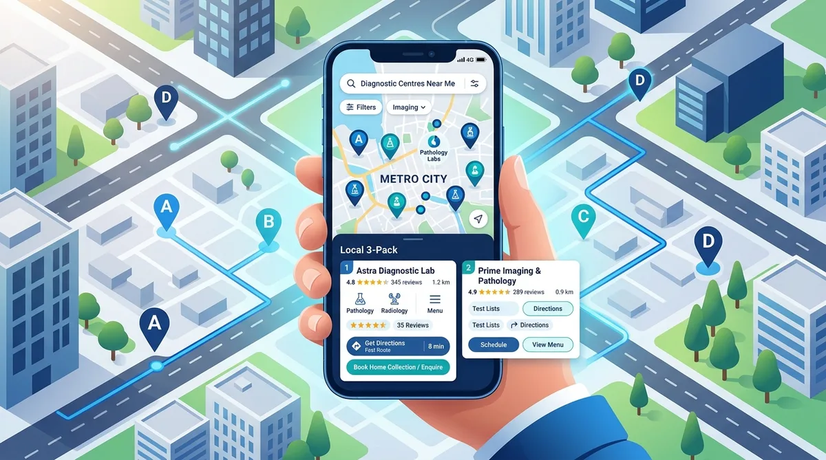AdZio diagnostic centre local SEO strategy