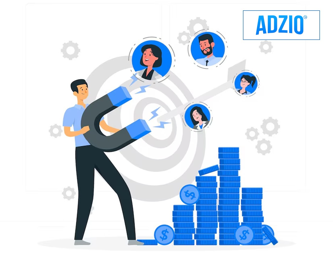 AdZio Local SEO dashboard displaying Google Business Profile metrics, map pack rankings, and customer call volumes